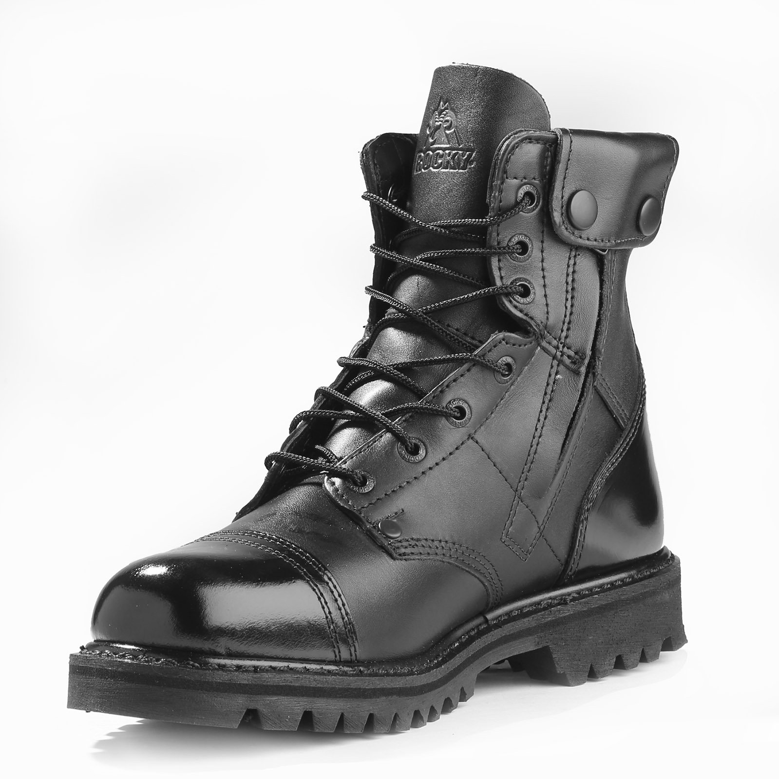 rocky boots with side zipper