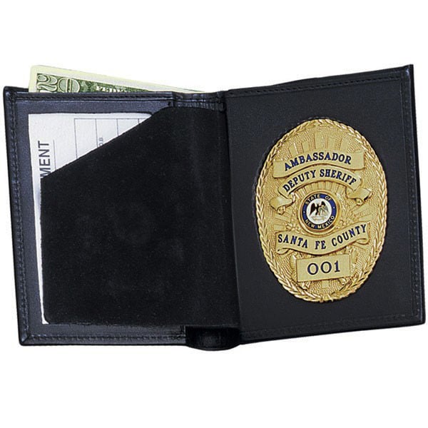 Die Cut Leather Badge Wallet