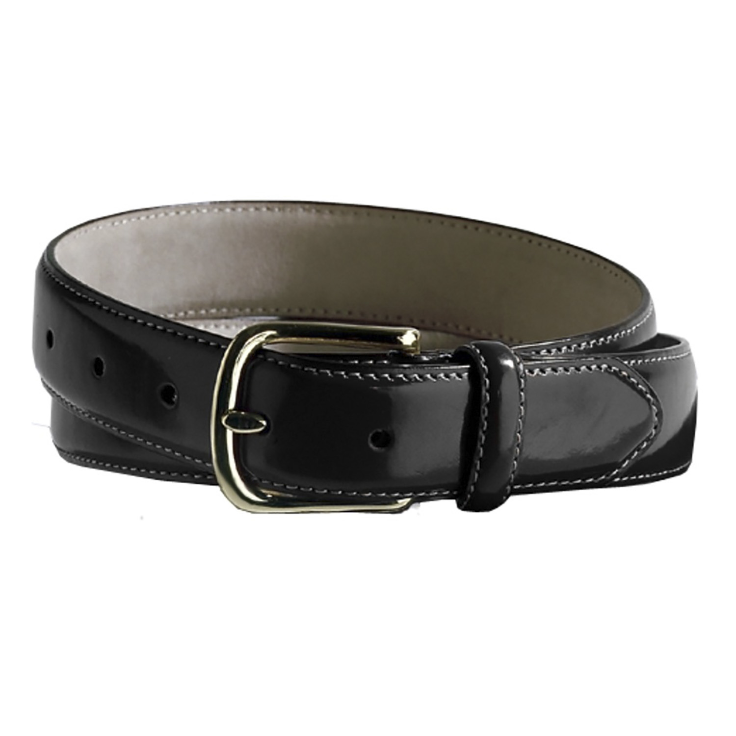 Edwards Leather Dress Belt with Brass Buckle