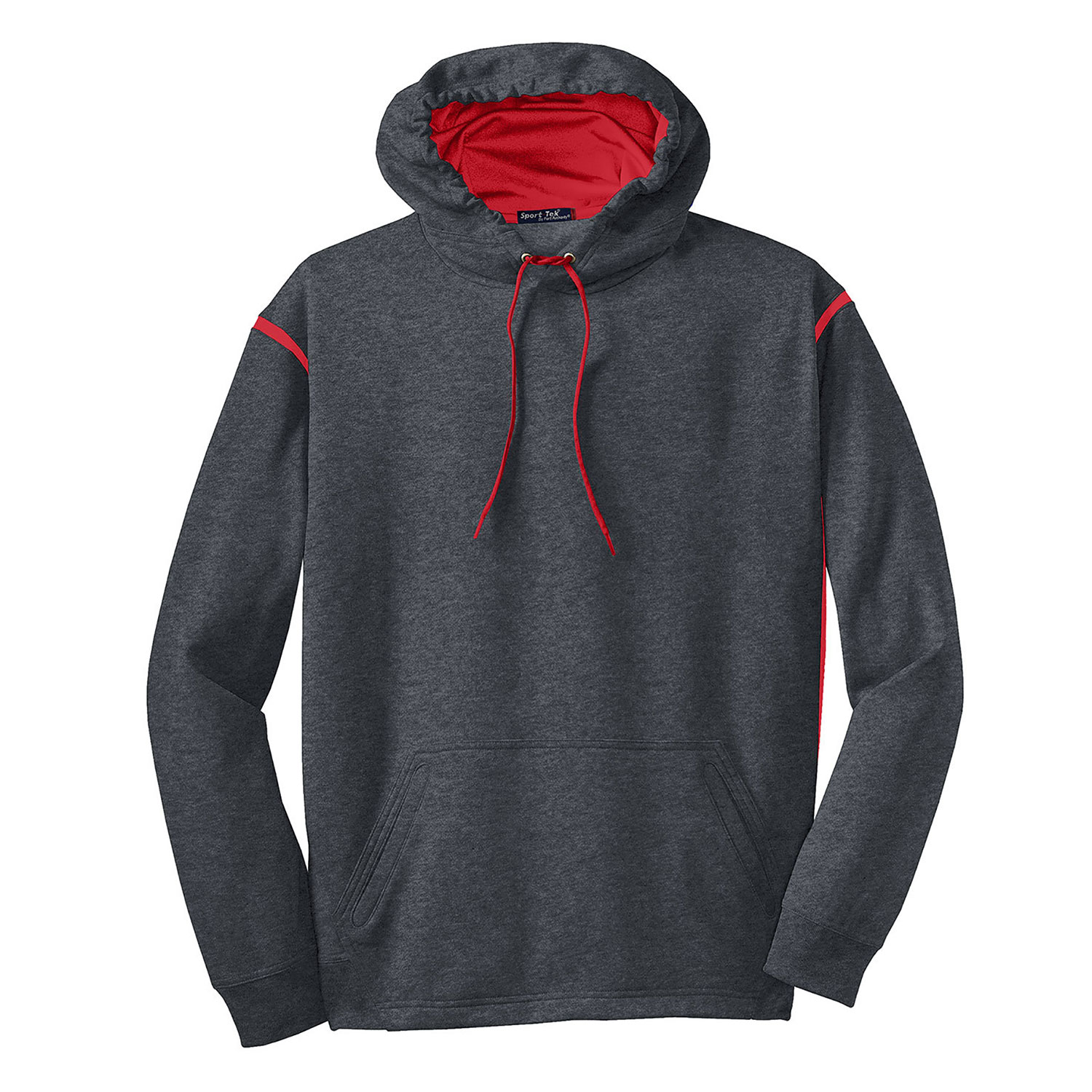 Sport-Tek Tech Fleece Colorblock Hooded Sweatshirt