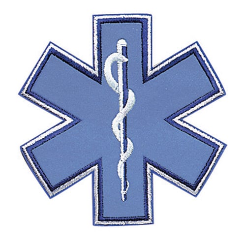 Penn Emblem Star of Life Reflective Emblem